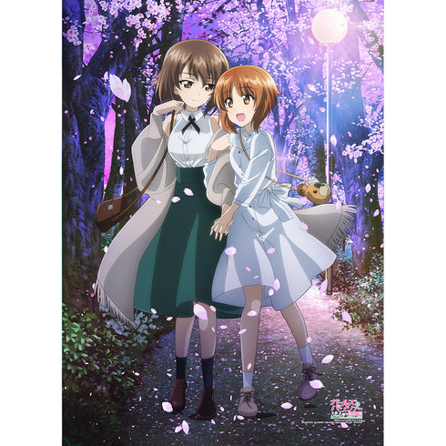 『ガールズ&パンツァー 最終章』描き下ろしB1タペストリー(西住みほ&西住まほ/桜)